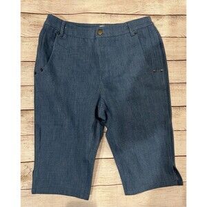 NWT Choosy Blue Bermuda Pull On Cotton Shorts Size 4